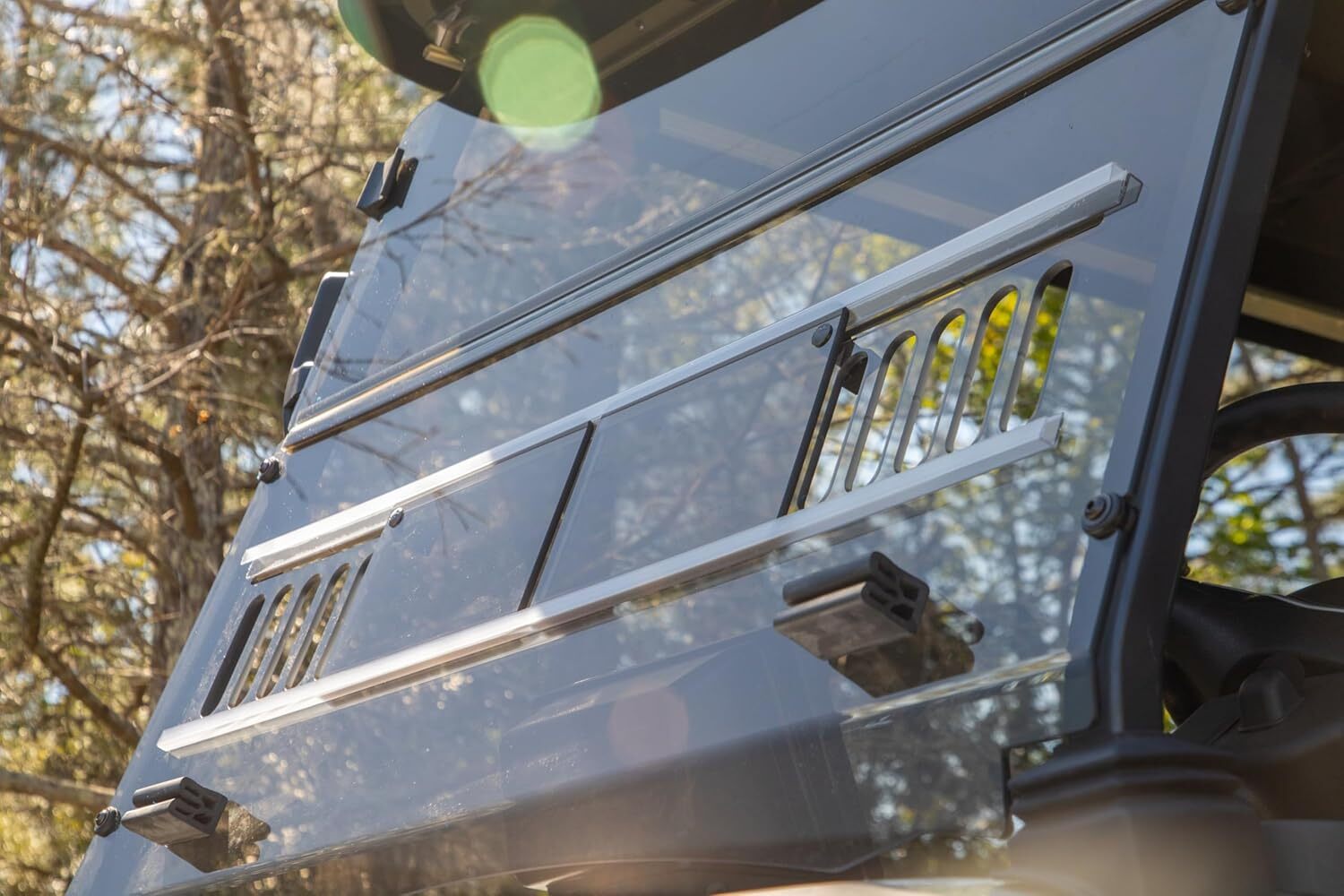 RedDot 1/4" Vented Golf Cart Windshield for Denago EV Rover XL - Tinted