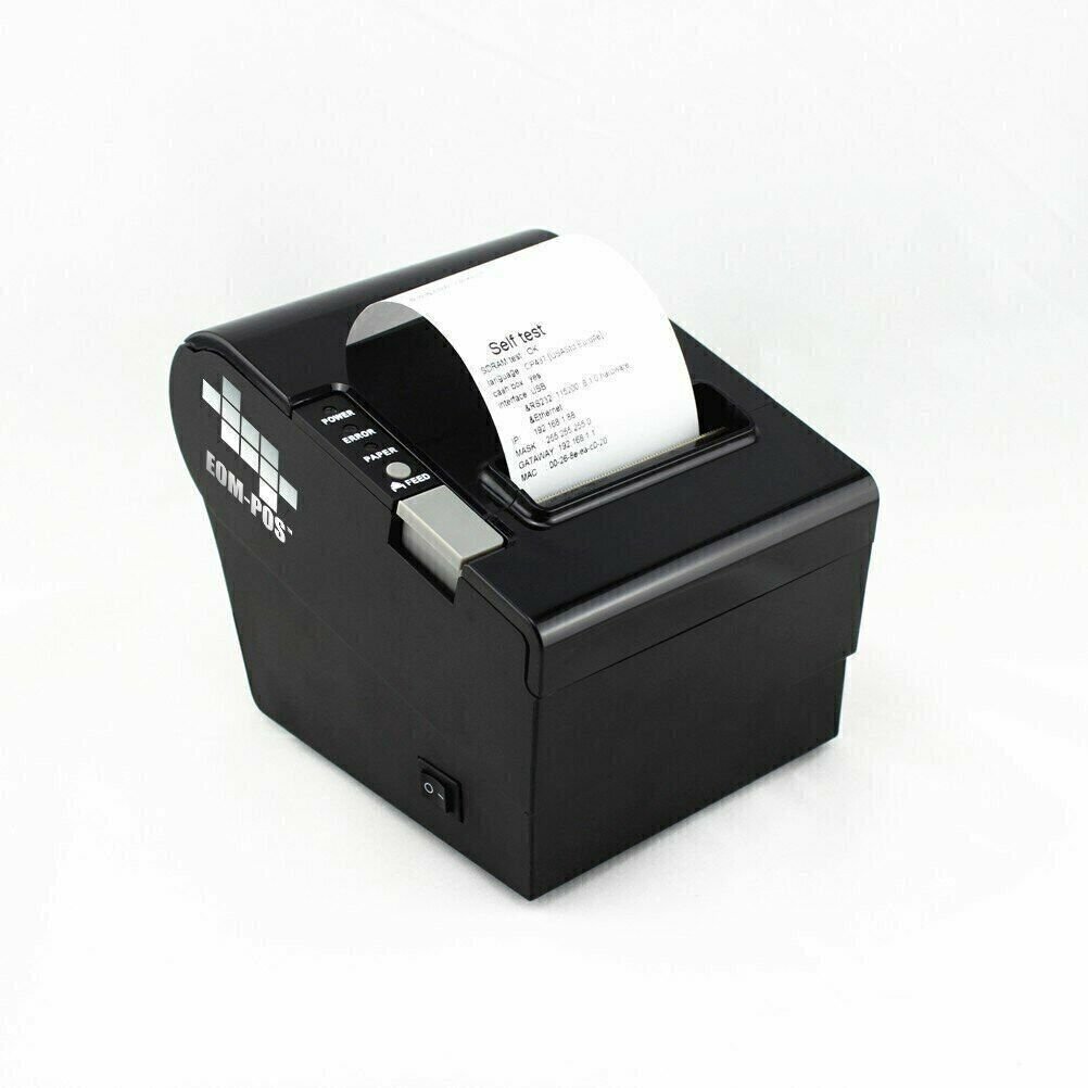 EOM-POS Thermal Receipt Printer - USB, Ethernet/LAN, & Serial Ports - Auto...