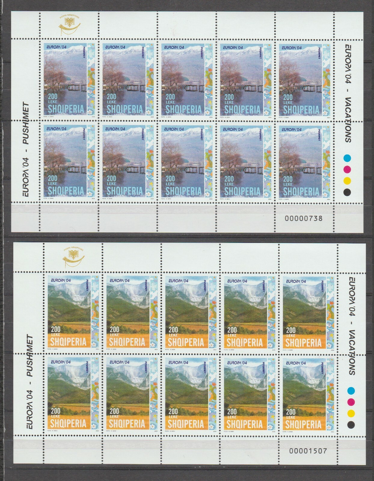 S36071 Albania 2004 Europa Cept Mnh** Msx2 Holidays