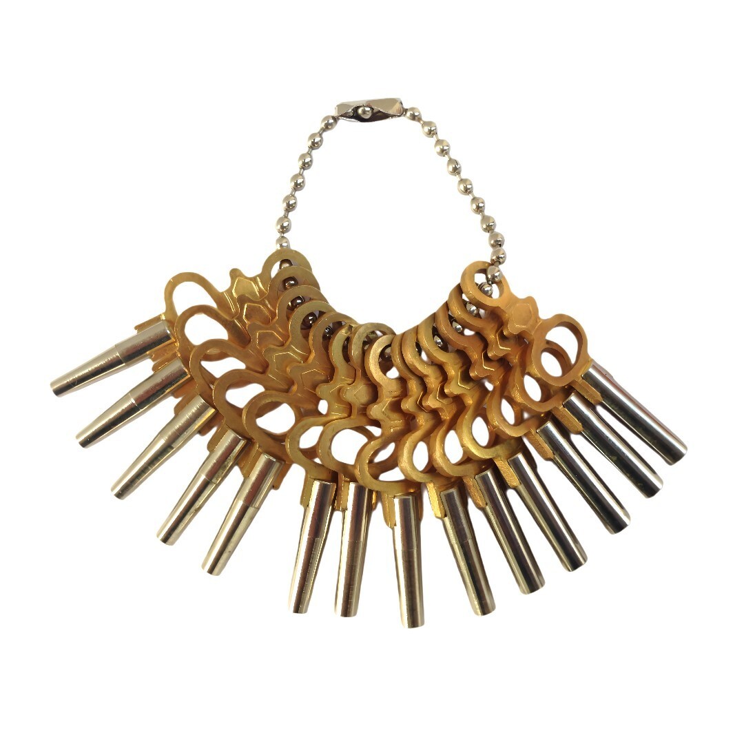 PREMIUM Set of 14 Pocket Watch Key for Winding & Setting Size 00-12