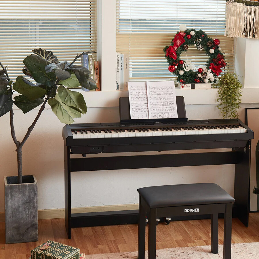 Donner DEP-20 Digital Piano Keyboard 88 Weighted Keys with Stand