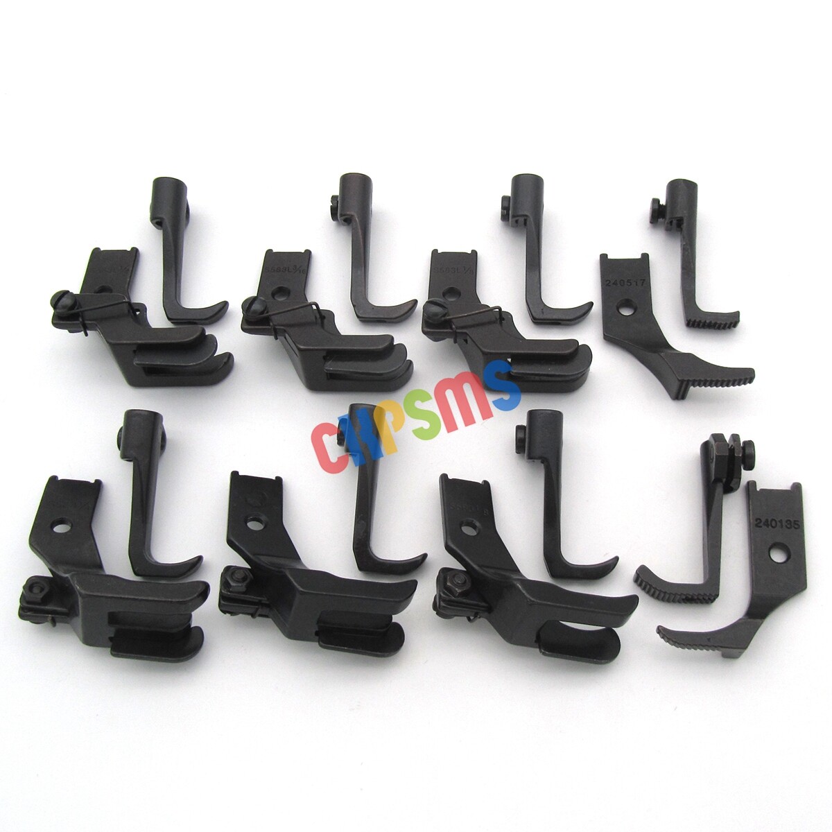 8‑Piece Walking Foot Set – Fits Consew 206RB,  225,  226R,  244 , 255 , 277