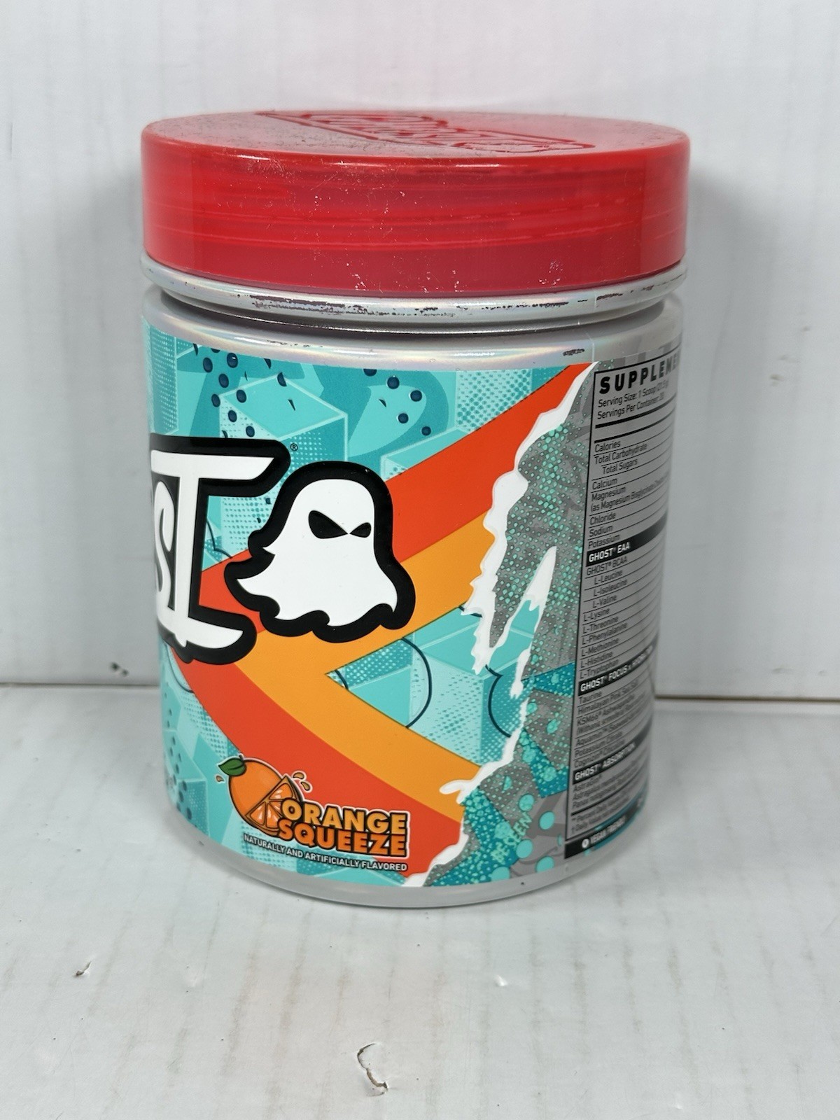 GHOST Intra EAA BCAA Hydration - Orange Squeeze, 14.5 Oz./20 Servings SEALED