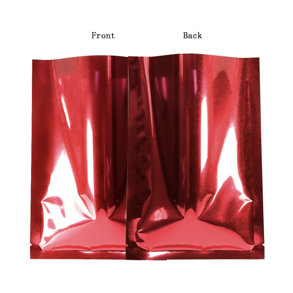 Variety of Colors & Sizes Flat Mylar Foil Heat-Sealable Open Top Pouch Bag M1