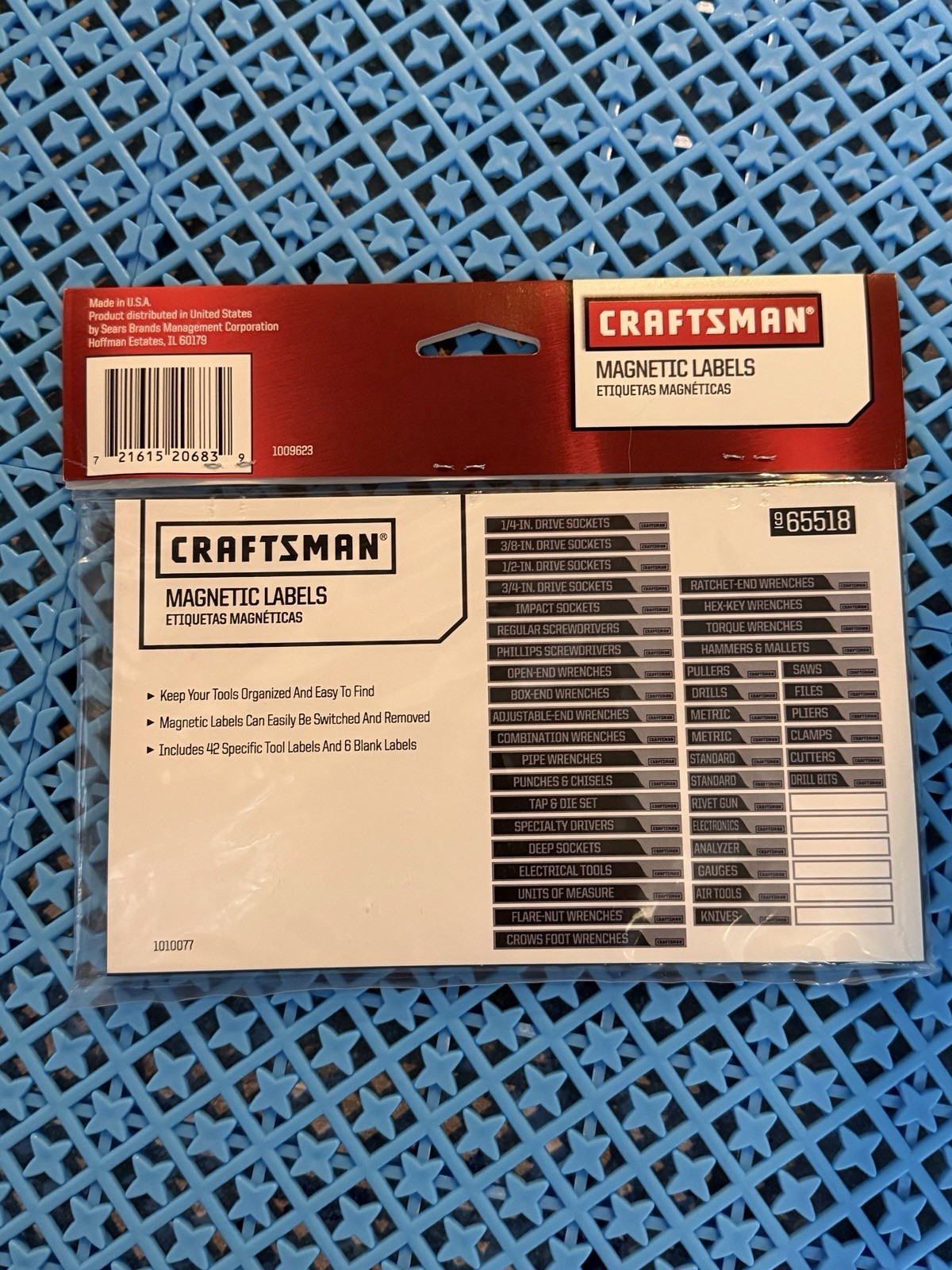 Sears Craftsman Magnetic 48 Tool Box Labels New Old Stock 65518 Rare