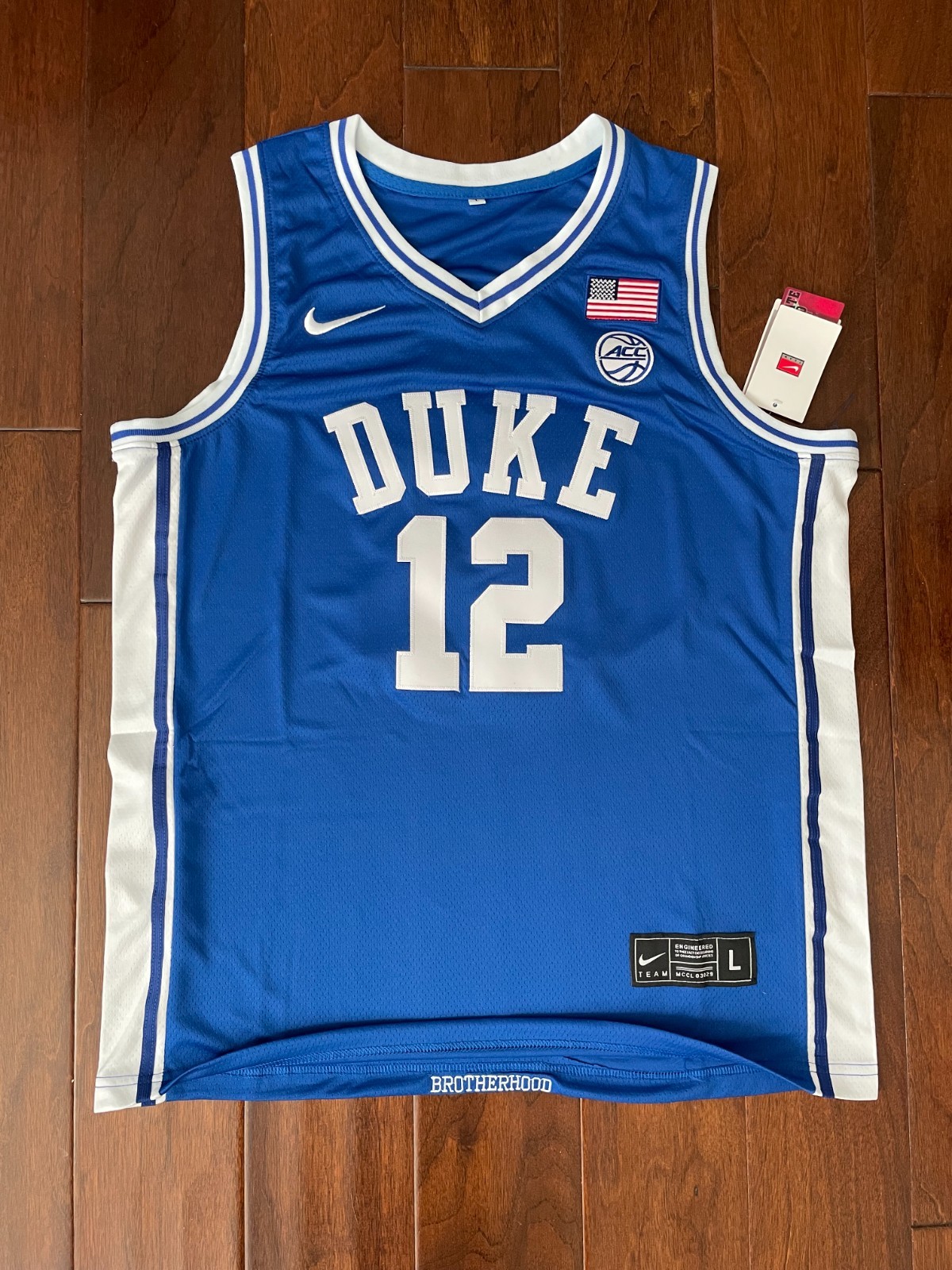 Duke Blue Devils Cameron Boozer jersey NCAA basketball blue men's size