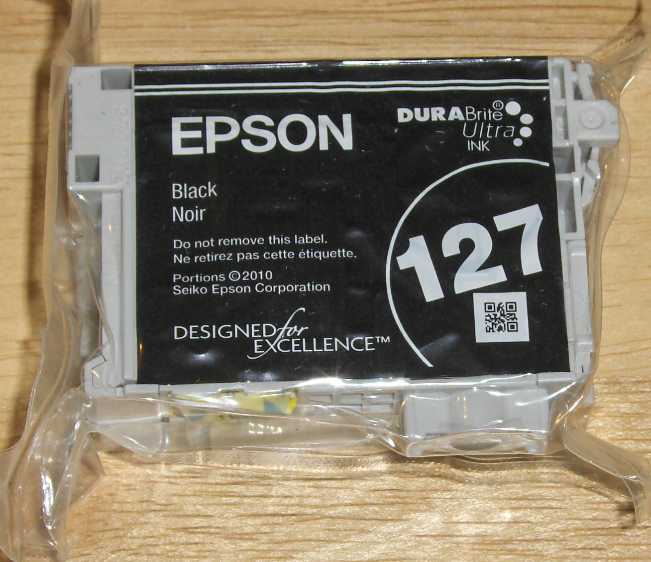 Set 4 GENUINE Epson Printer ink 127 _T1271 Black T127520 CMY (T1272 T1273 T1274)