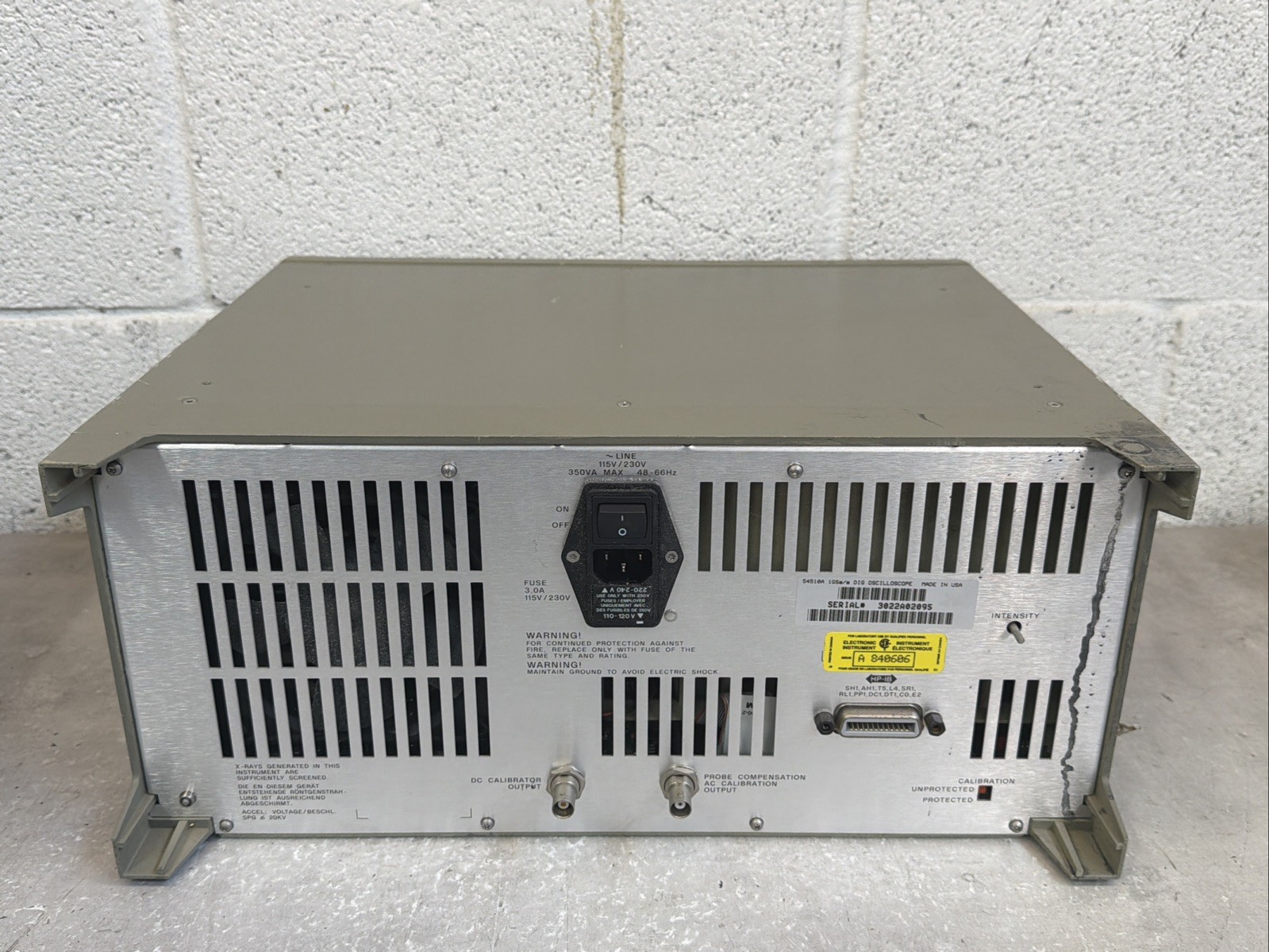 HP 54510A Digitizing Oscilloscope 250MHz 1GSa/s