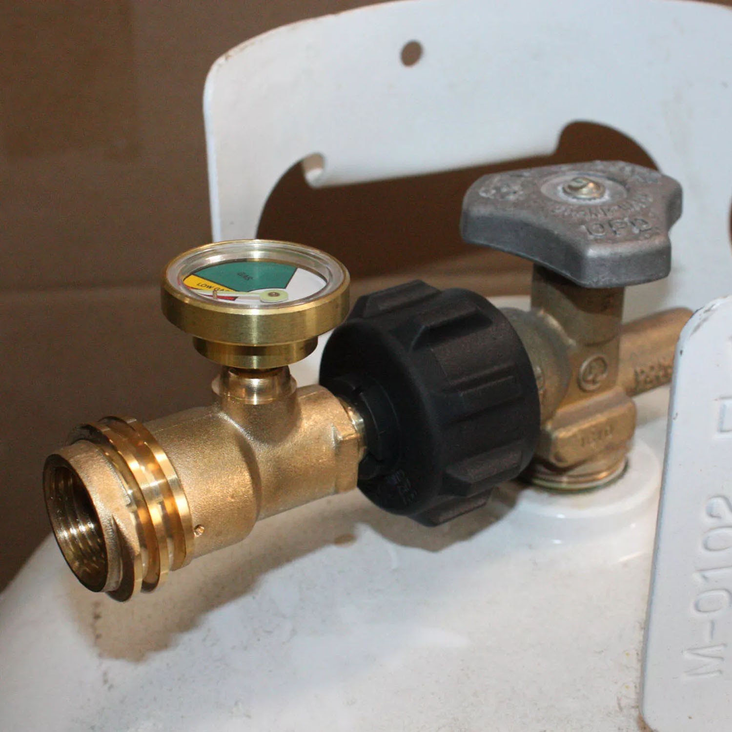 1Lb To 20Lb Tank Propane Refill Adapter Gauge USA