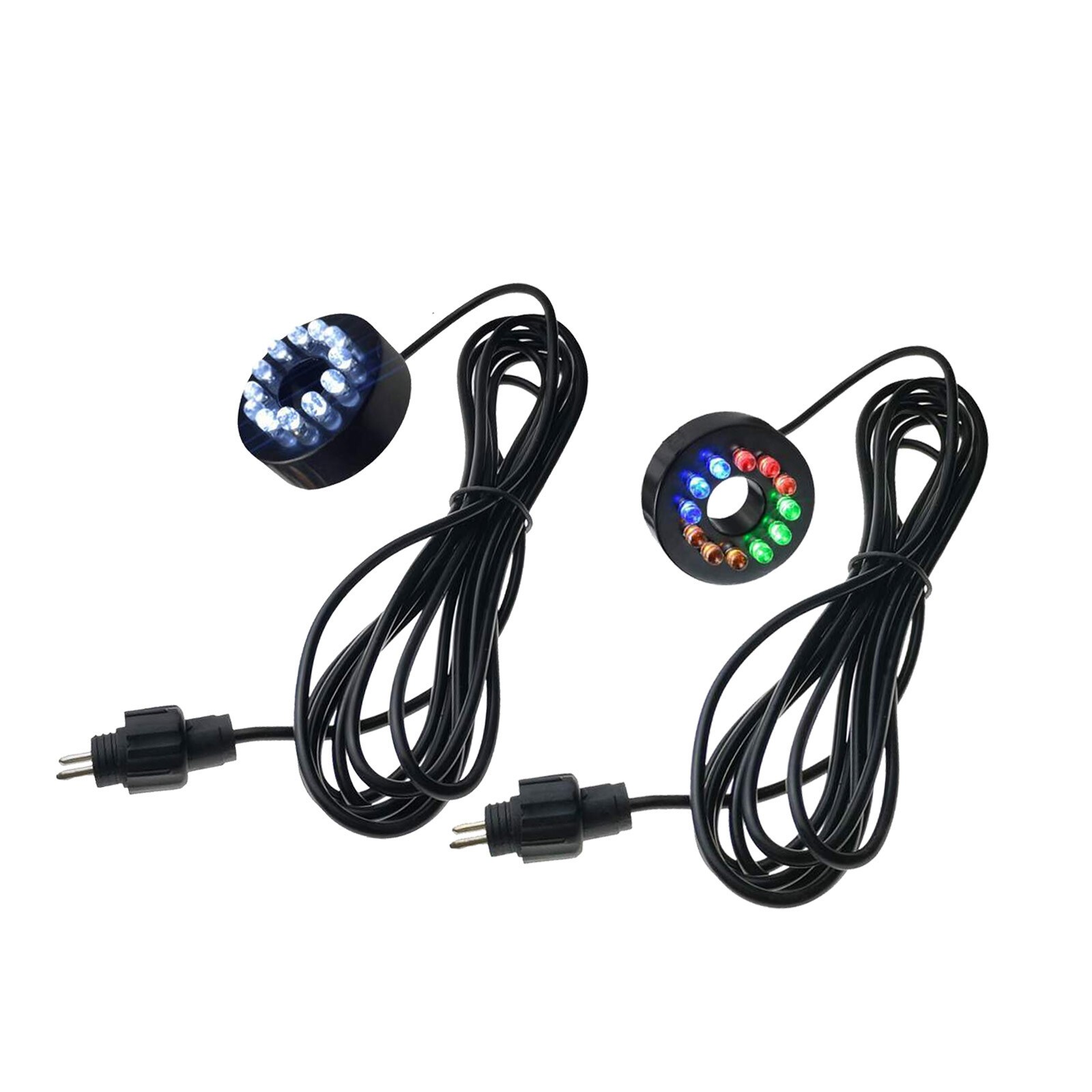 12V Underwater 12-LED Light Ring Submersible Fountain Pond Garden AC AdapterOOQs