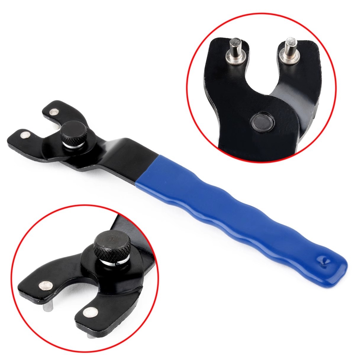 1Pc Adjustable Grinder Wrench Universal Removal Tool Fit Angle Grinder Saw Blade