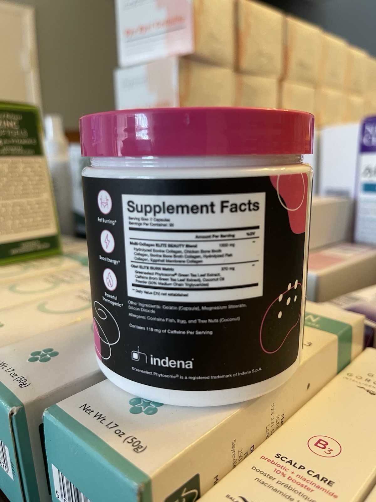 obvi. COLLAGENIC BURN ELITE Metabolism Fat Burning & Beauty 60 Cap EXP 03/2027