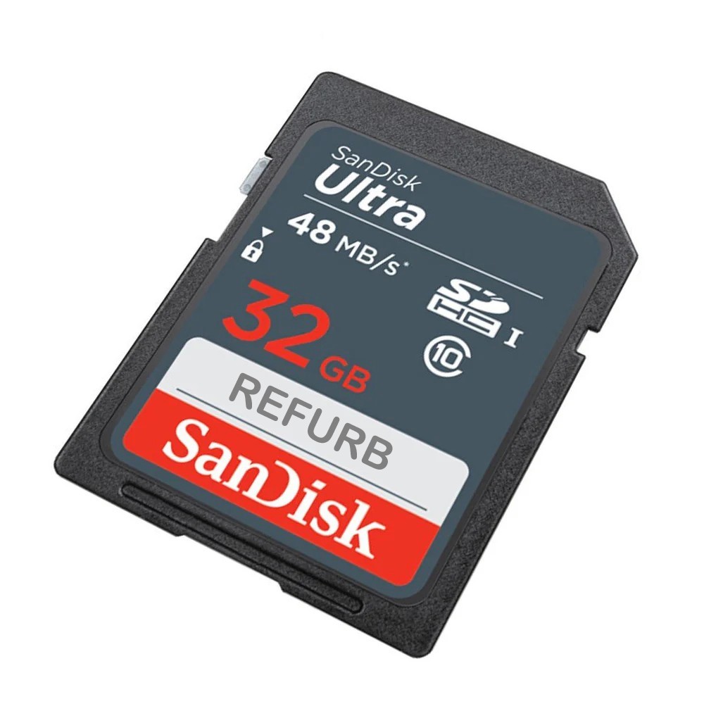 LOT 10x SanDisk SD Ultra 32GB - Class 10 SDHC-I 48MB/s Flash Memory Card