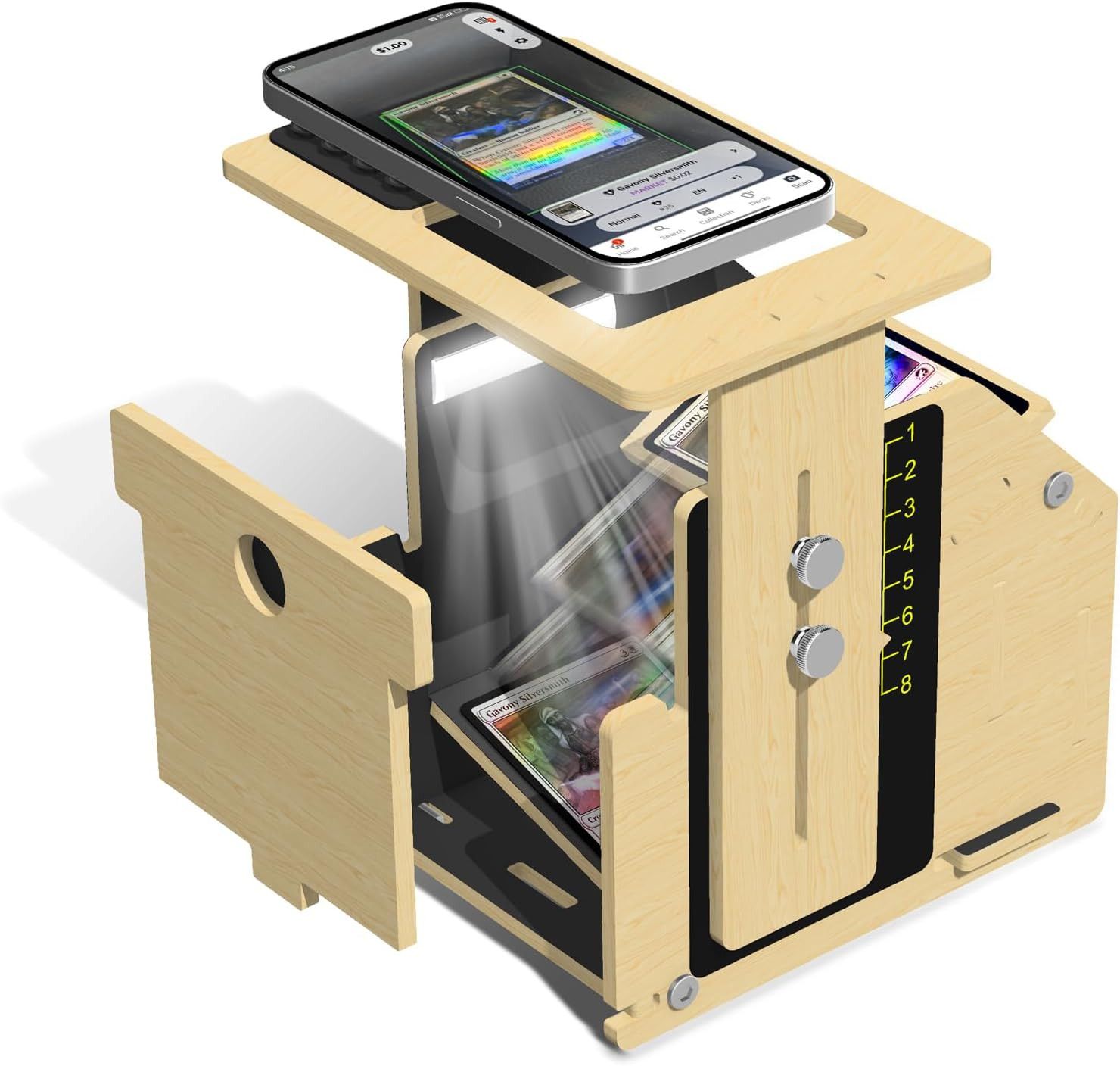 Card Scanner Stand for Trading Cards – MTG & TCG Card Scanner Stand with Light,