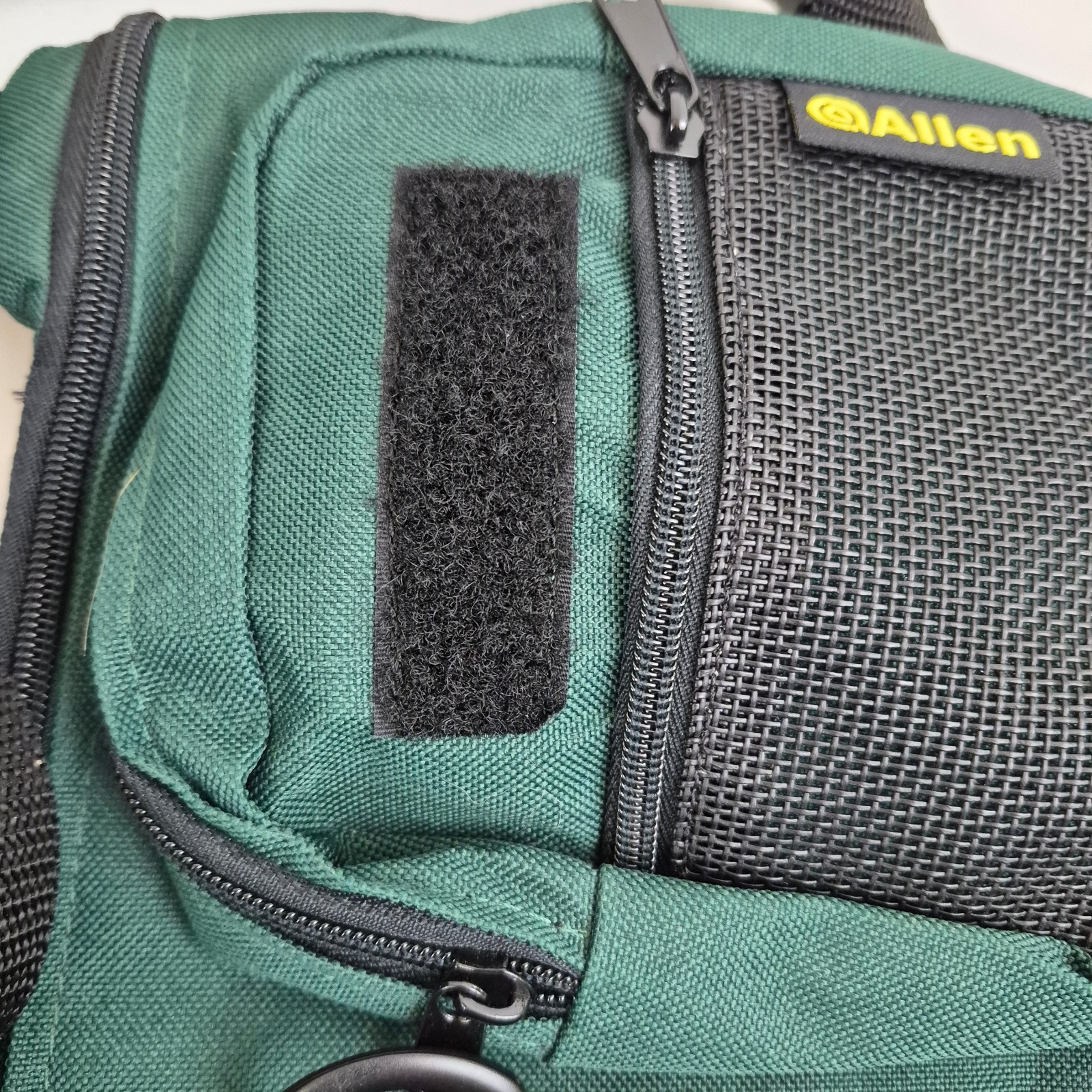 Allen Fly Fishing Waist Pack System Green Hip Pack w/ Side Pouches & Fly Patch