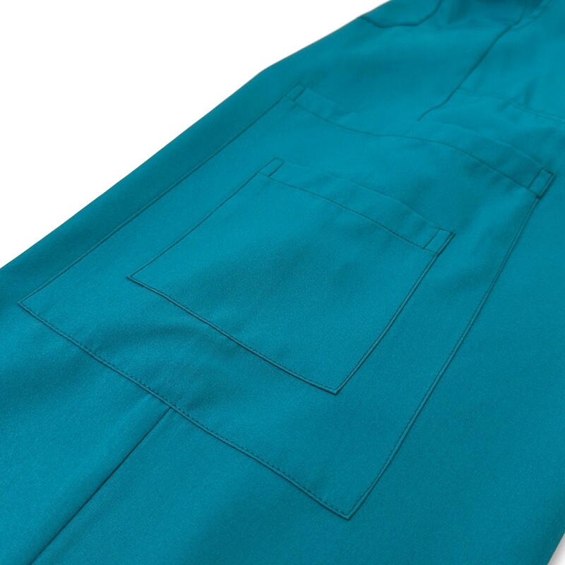 NiaaHinn Scrub Set Women Nurse Uniform Stretch Stand-Up Collar Straight Leg Pant