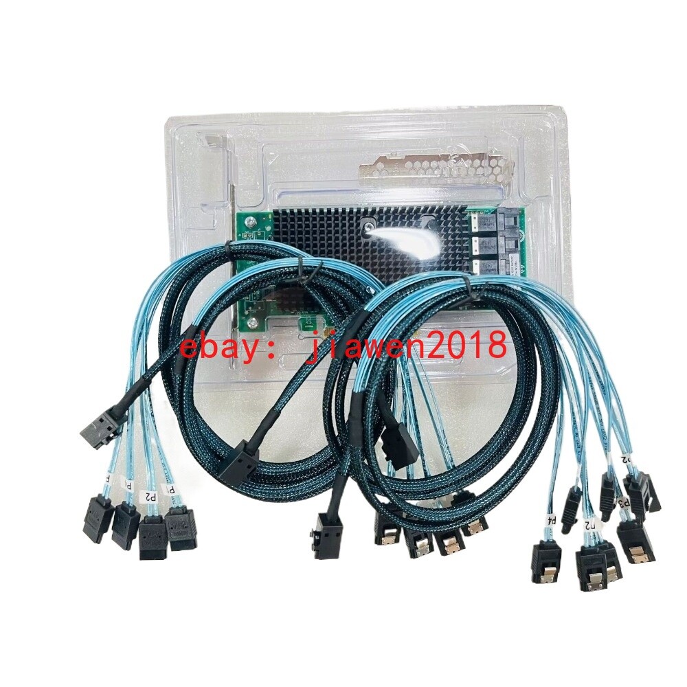 Lenovo -16i 9400-16i 12Gb/s NVMe Tri-Mode HBA PCIe +4*SFF-8643 SATA Cable US