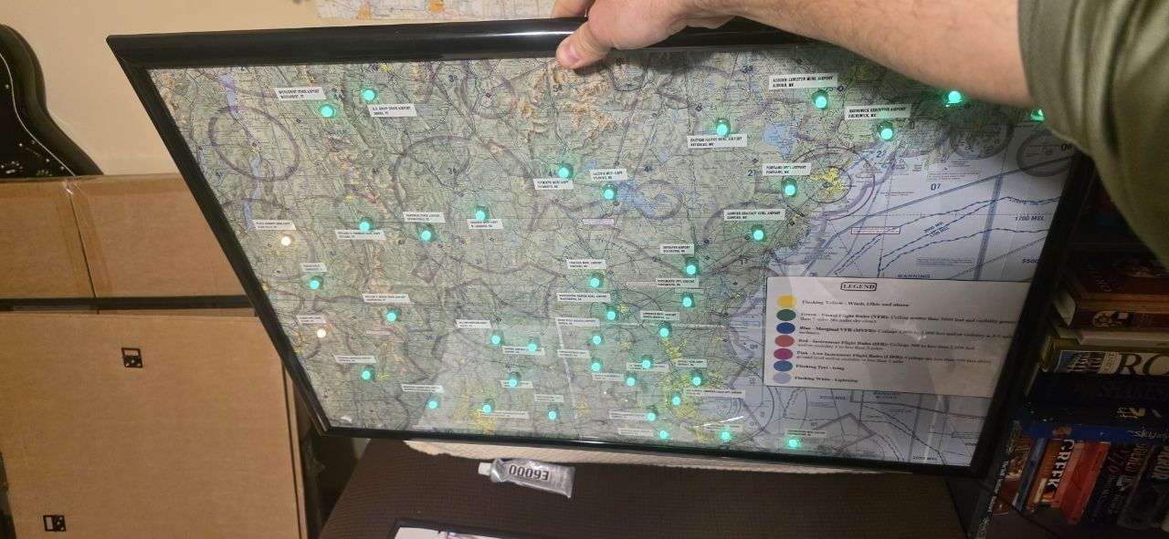 Live METAR Map - PPL Training - Flight School Learning Aid - General Aviation