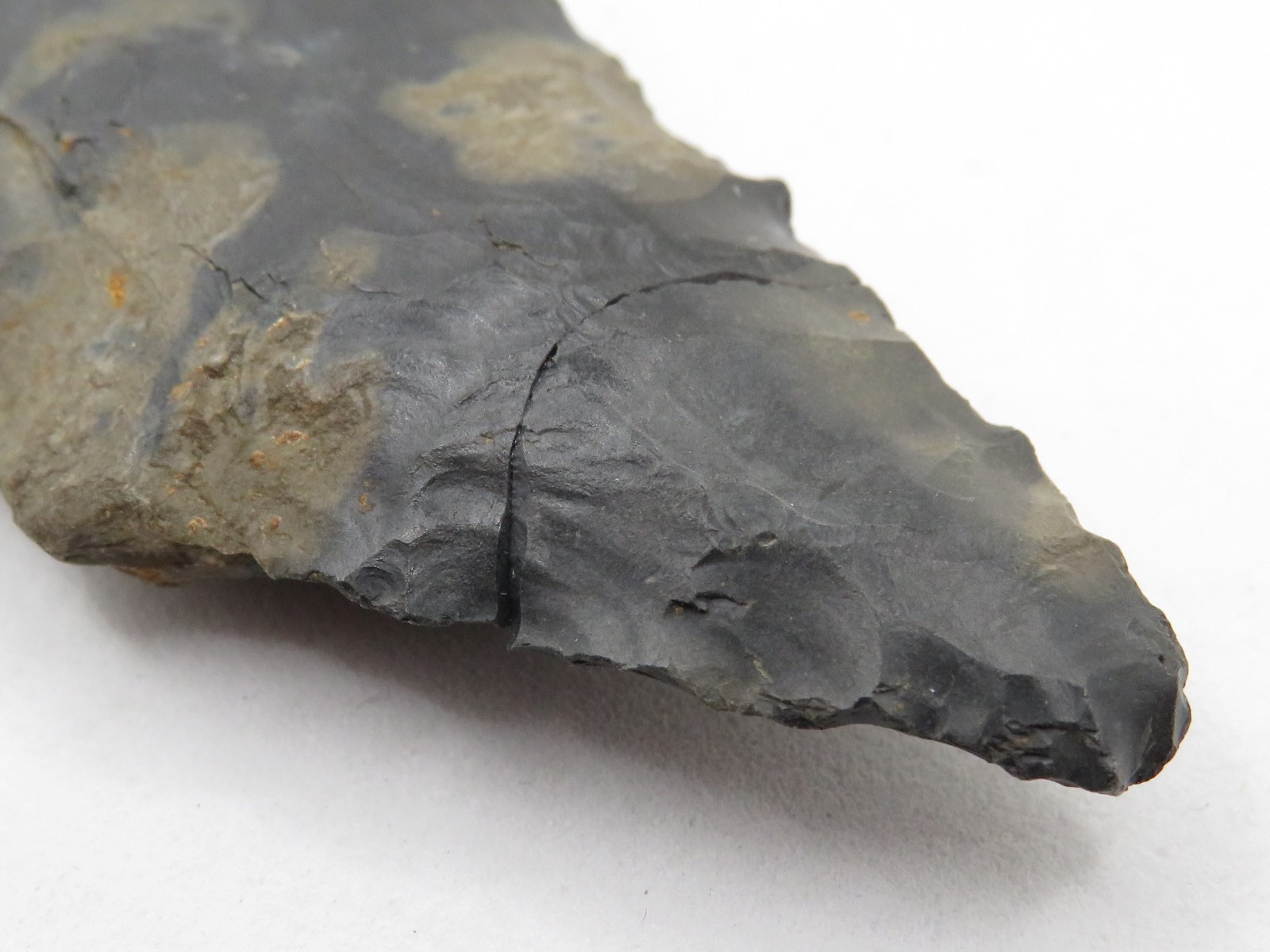 3½" SIDE NOTCHED INDIAN ARROWHEAD - AUTHENTIC with GREAT COLOR! *