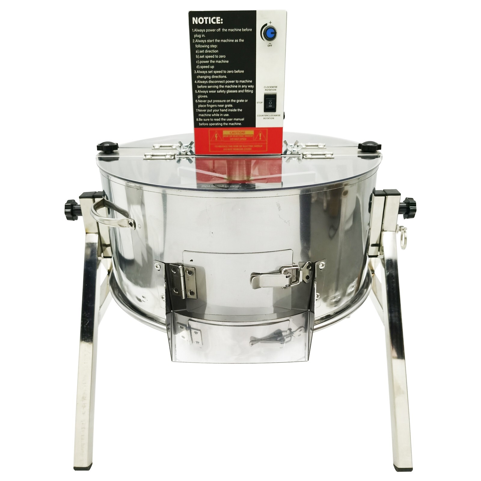 Leaf Bowl Trimmer 16'' Electric/Manual Bud Trimmer Stainless-Steel Blades 110V