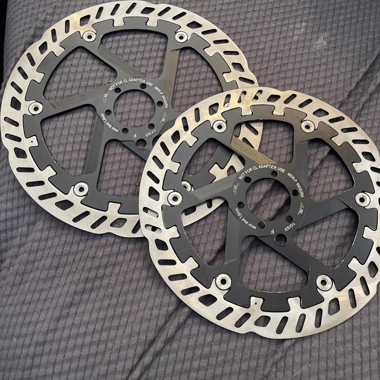 Pair Of magura mdr-p 220mm  And 203mm Brake Rotors