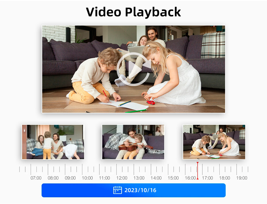 6MP POE Security Camera System 8PCS PTZ Outdoor Home Security Cameras 8CH NVR