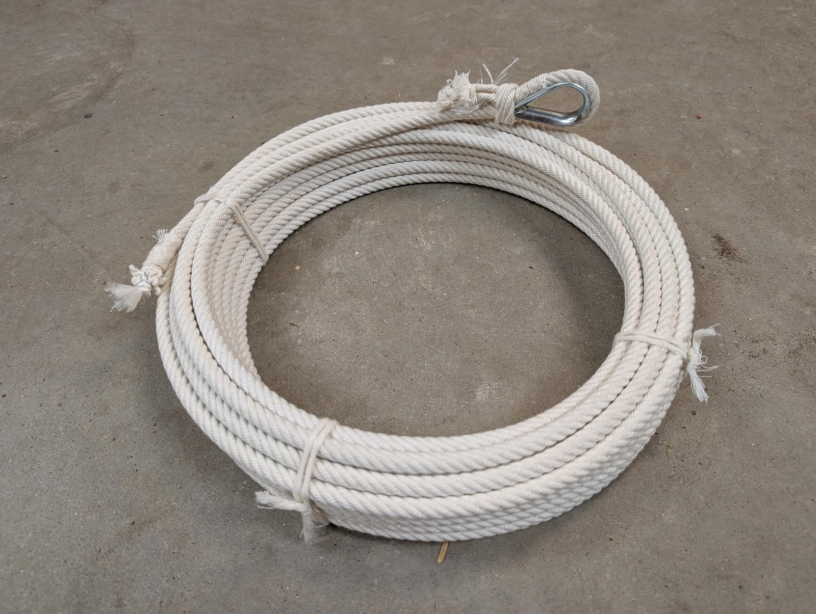 60' Soft Lay Ranch Rope with Metal Honda