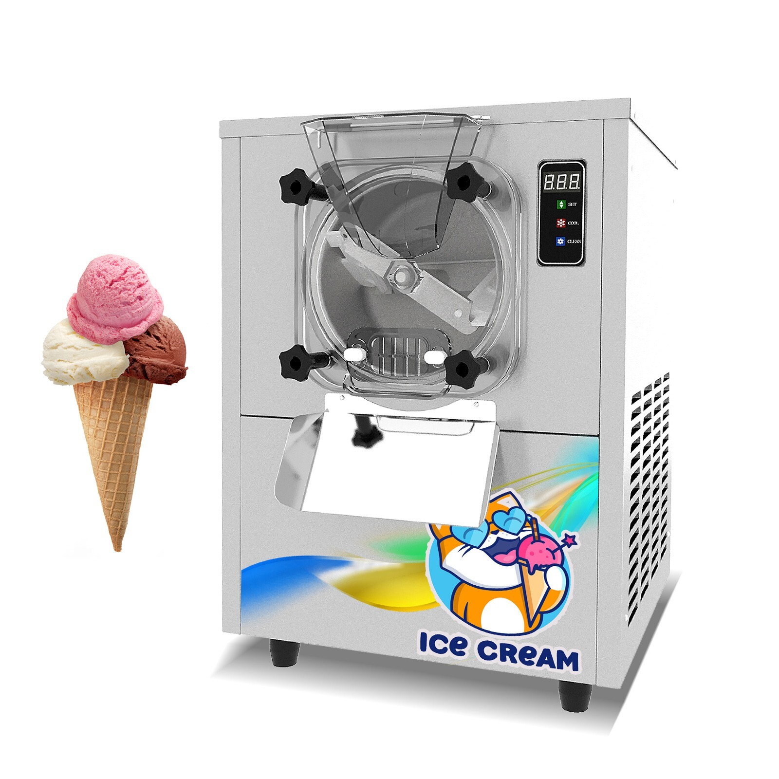 Kolice Commercial Tabletop Gelato Hard ice Cream Machine 4 gal/hour