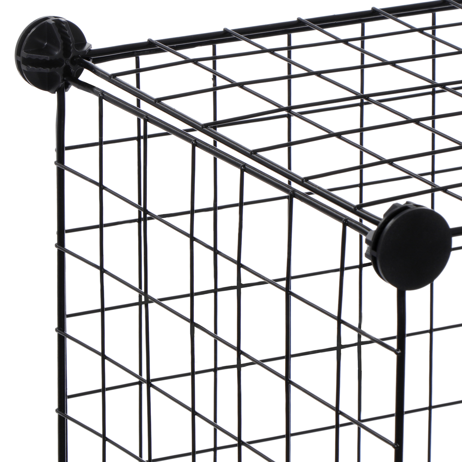 Wire Cube Storage Organizer Shelving 12-Cube Wire Shelves Rack Modular Bookshelf