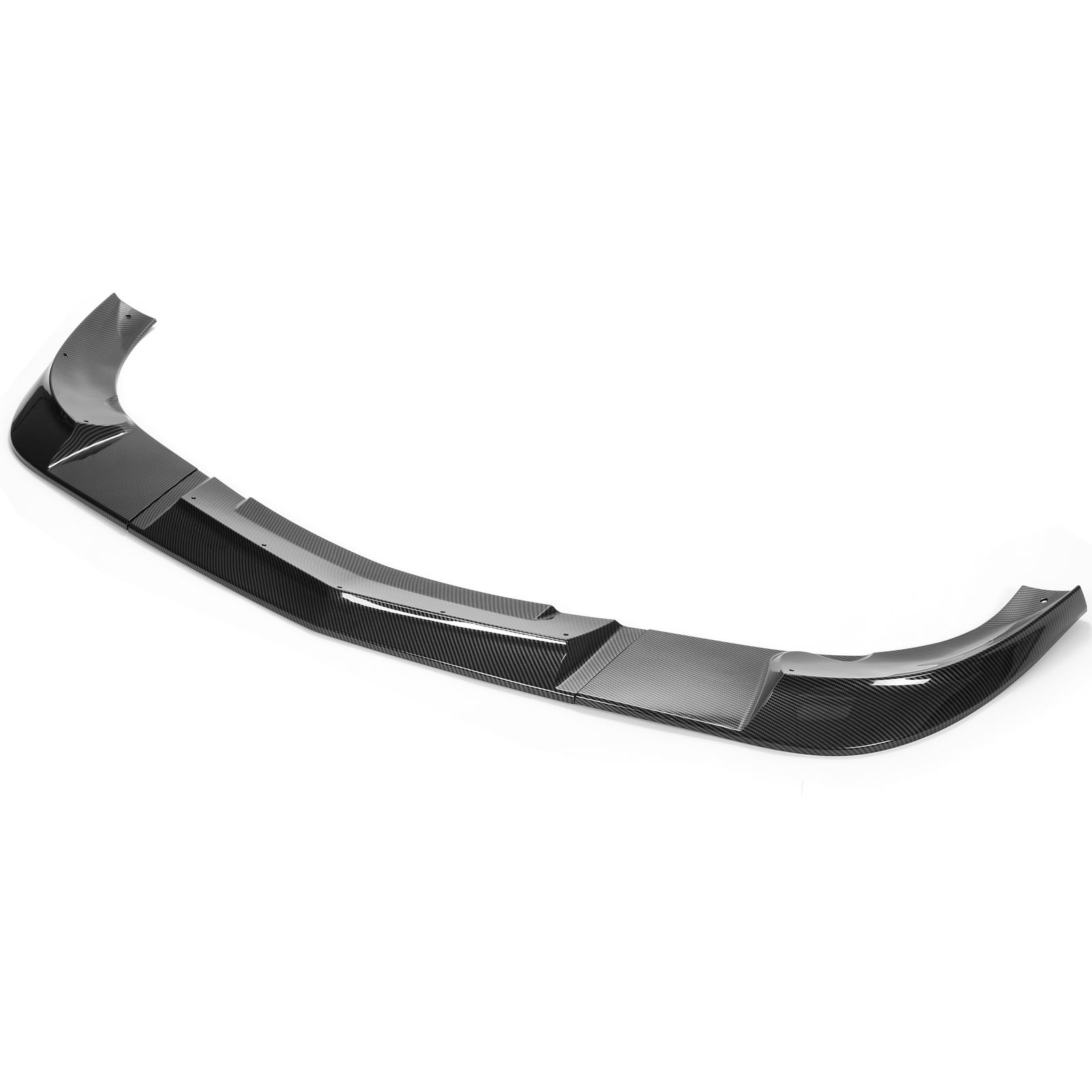 HECASA For 05-13 Corvette C6 Base Front Lip Splitter ZR1 Style Carbon Fiber Look