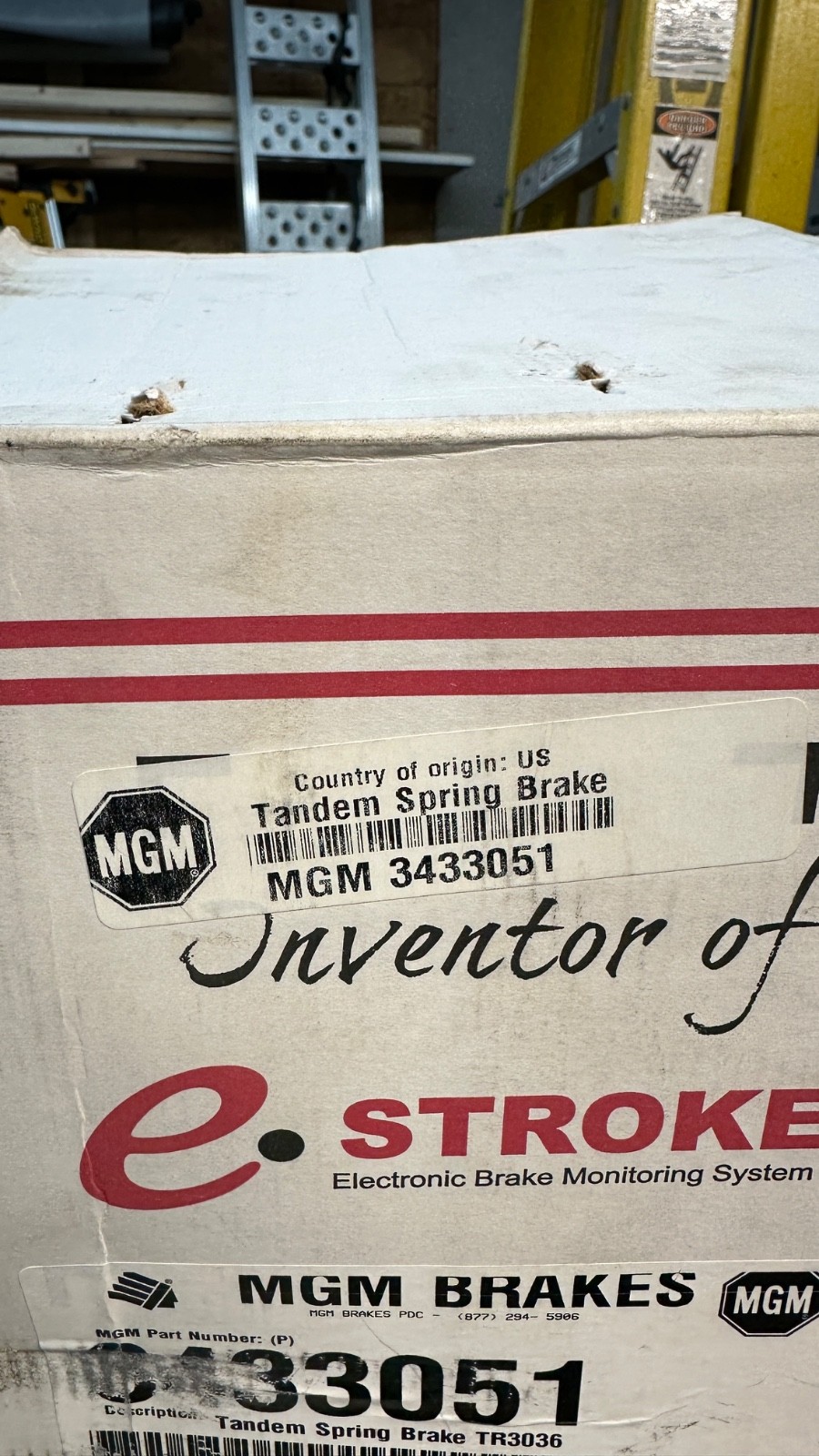 MGM Brakes 3433051 Tandem Spring Brake TR3036 NOS