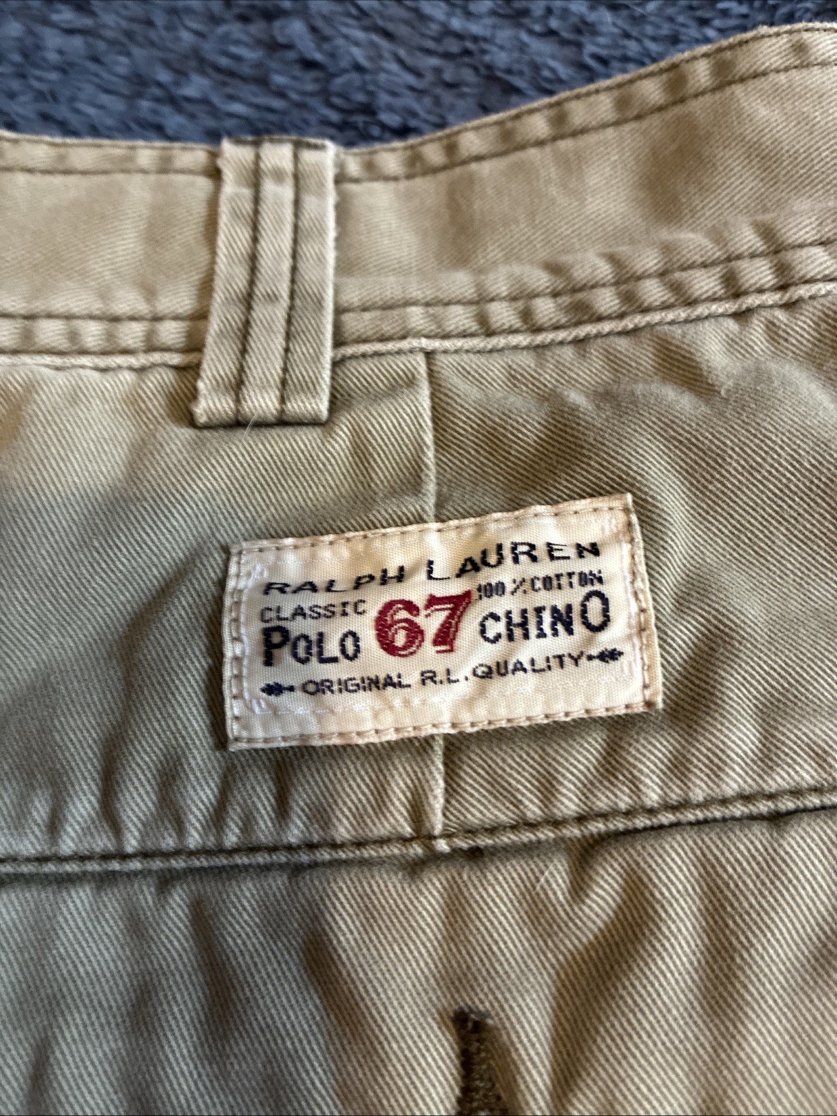 Lot Of 2 Polo Ralph Lauren Cargo Shorts Men's 34 Chino Brown Pockets Zip Fly