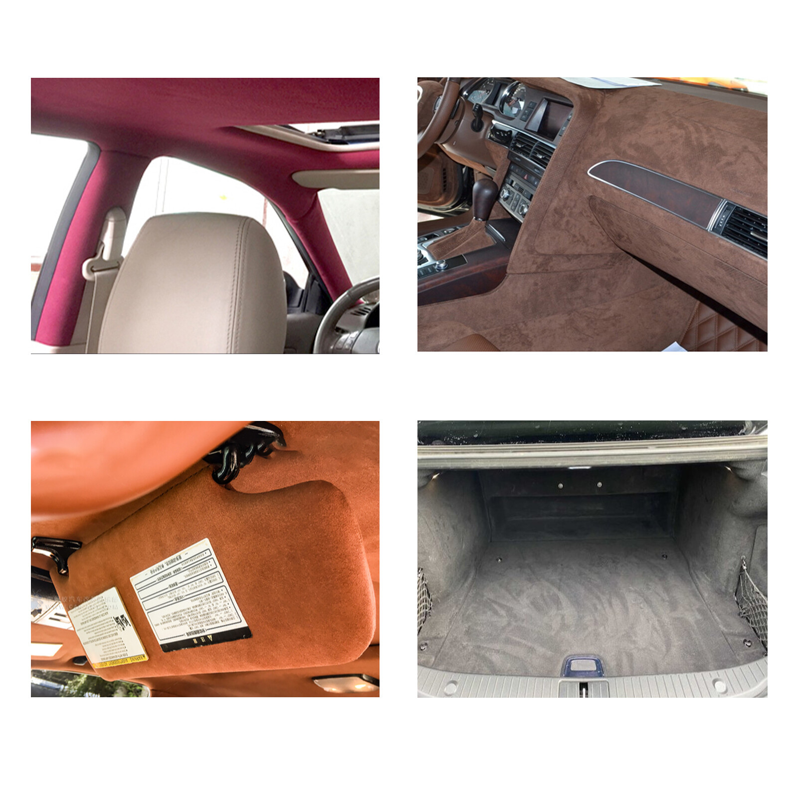 Suede Headliner Fabric Auto Ceiling Replacement Repair 60"W 20"/72"/132"/216"L