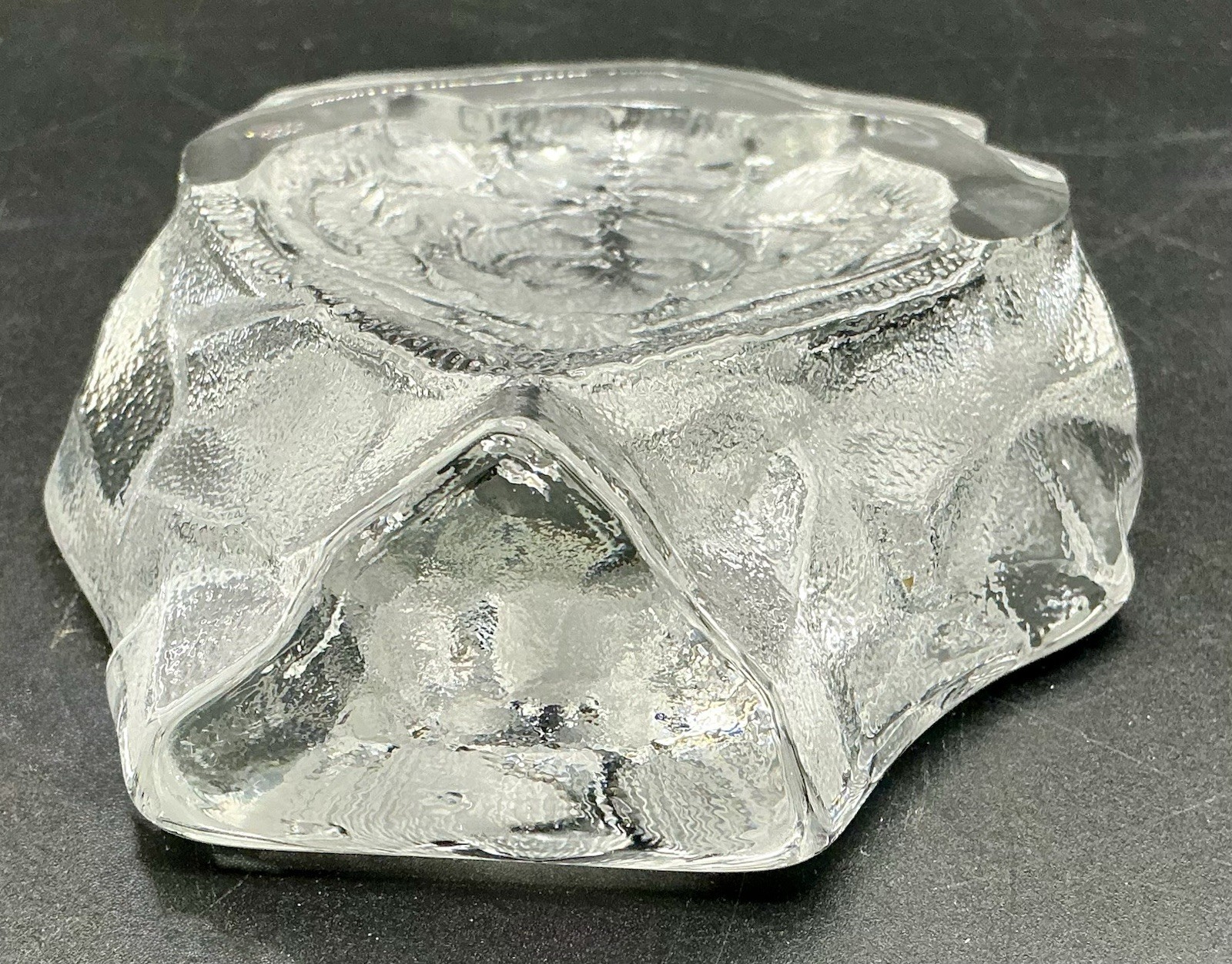 Mats Jonasson 3D Crystal Tiger Head Sculpture Maleras, Sweden Art Glass Wildlife