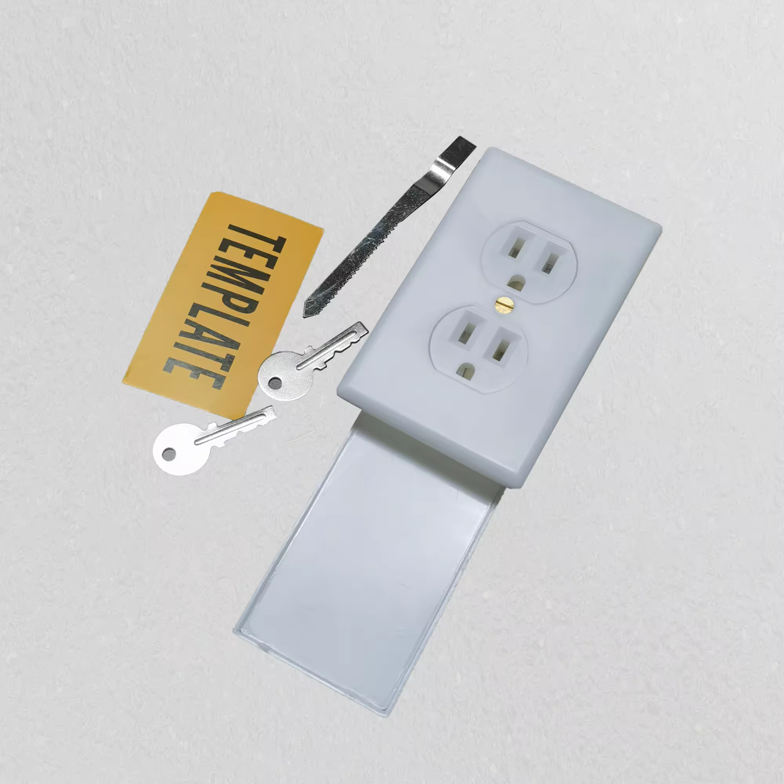 Wall outlet Electrical Socket Hidden Wall Safe to Hide Valuables DS-WALL