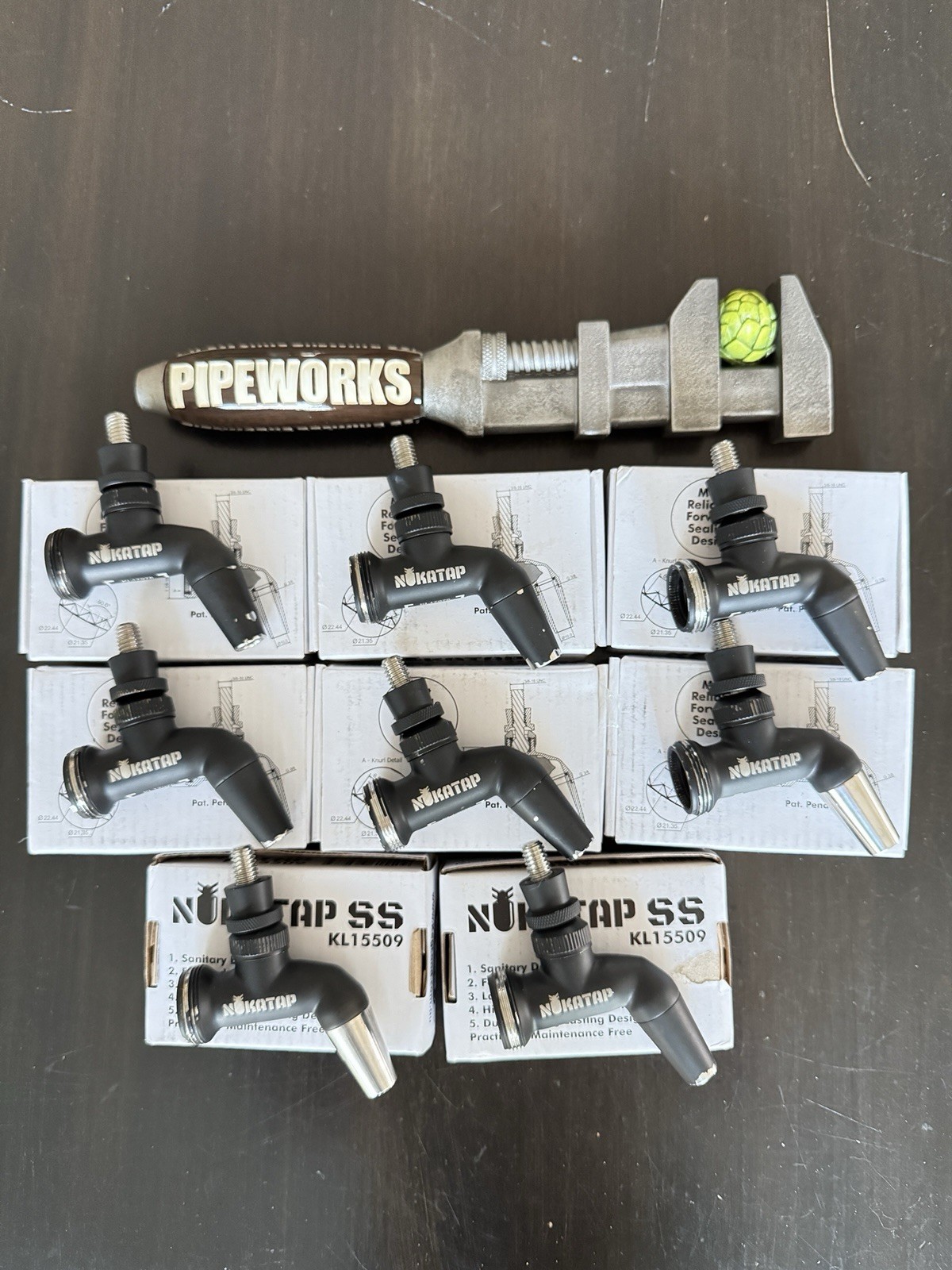 (8) NukaTap Stainless Steel Beer Faucet | Matte Black