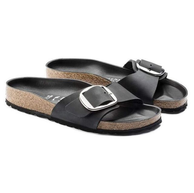Birkenstock Madrid Big Buckle Women’s Oiled Leather Sandals Made in Germany NEW
