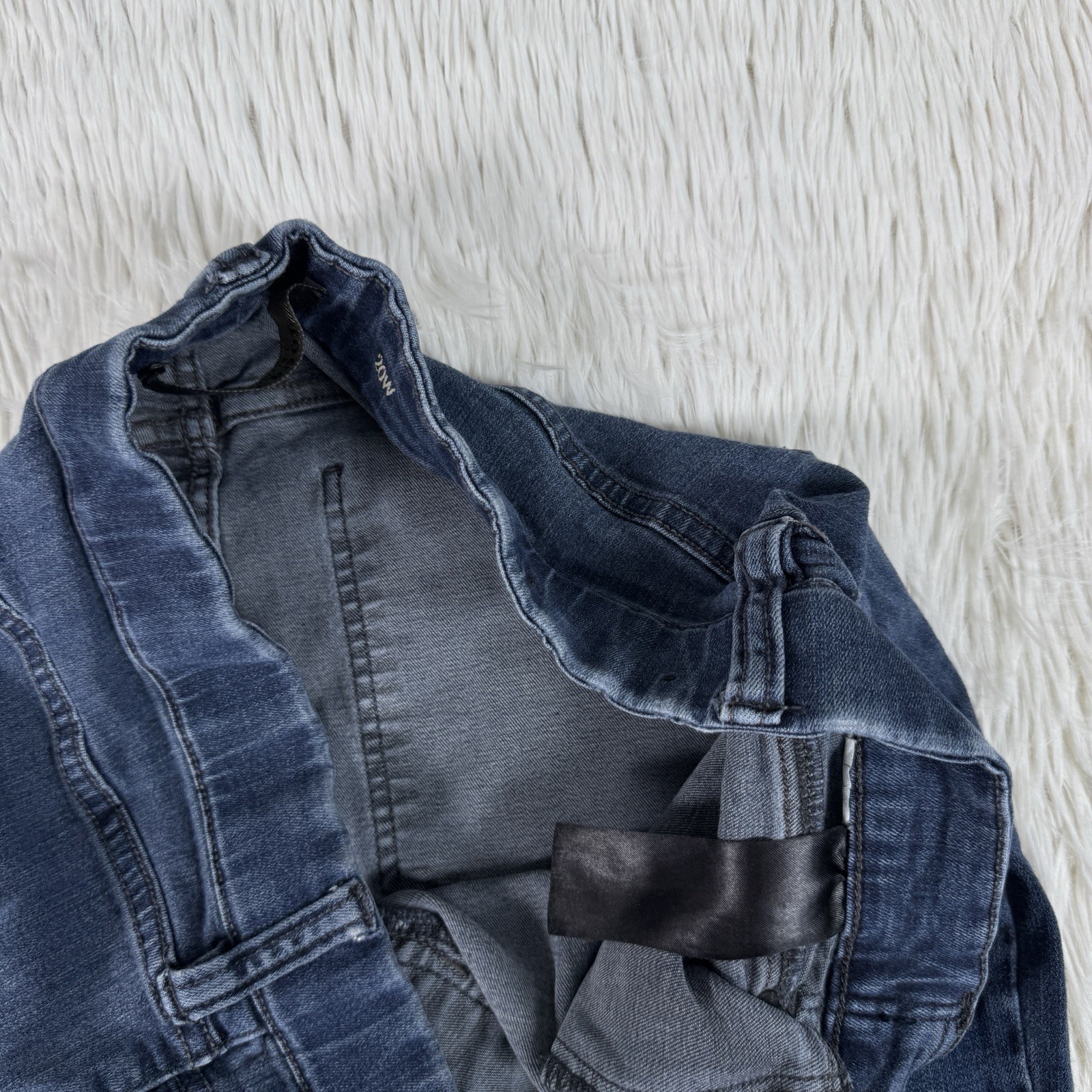 Liverpool Blue Dark Wash High Waisted The Slim Straight Denim Jeans Women's 20W