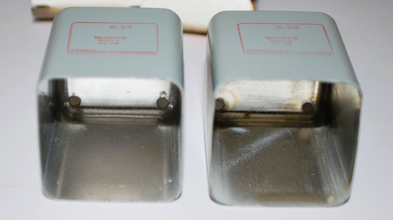 Pair of NOS TRW UTC A-33 20dB Magnetic Shields For UTC A Series transformers