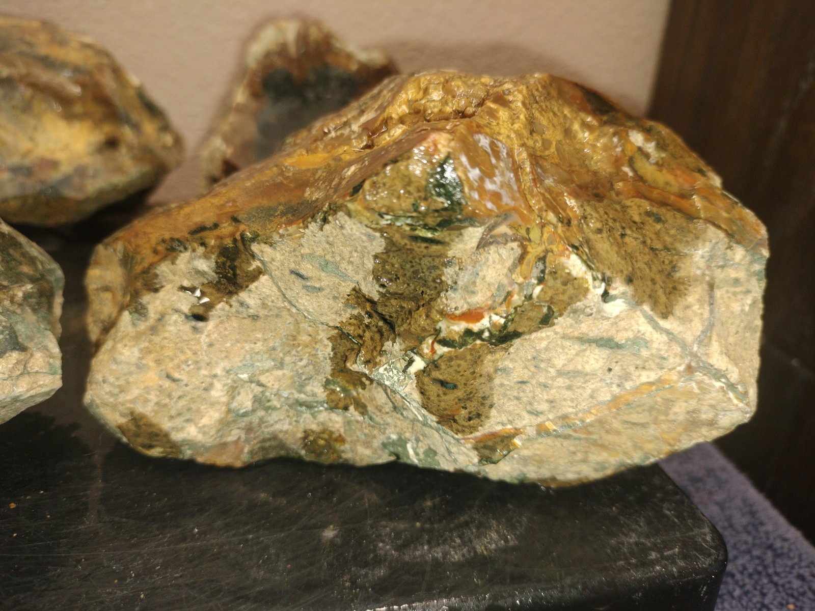 8.7LB ORBS Blue Mountain Picture Jasper Rough 6pc Lot #27