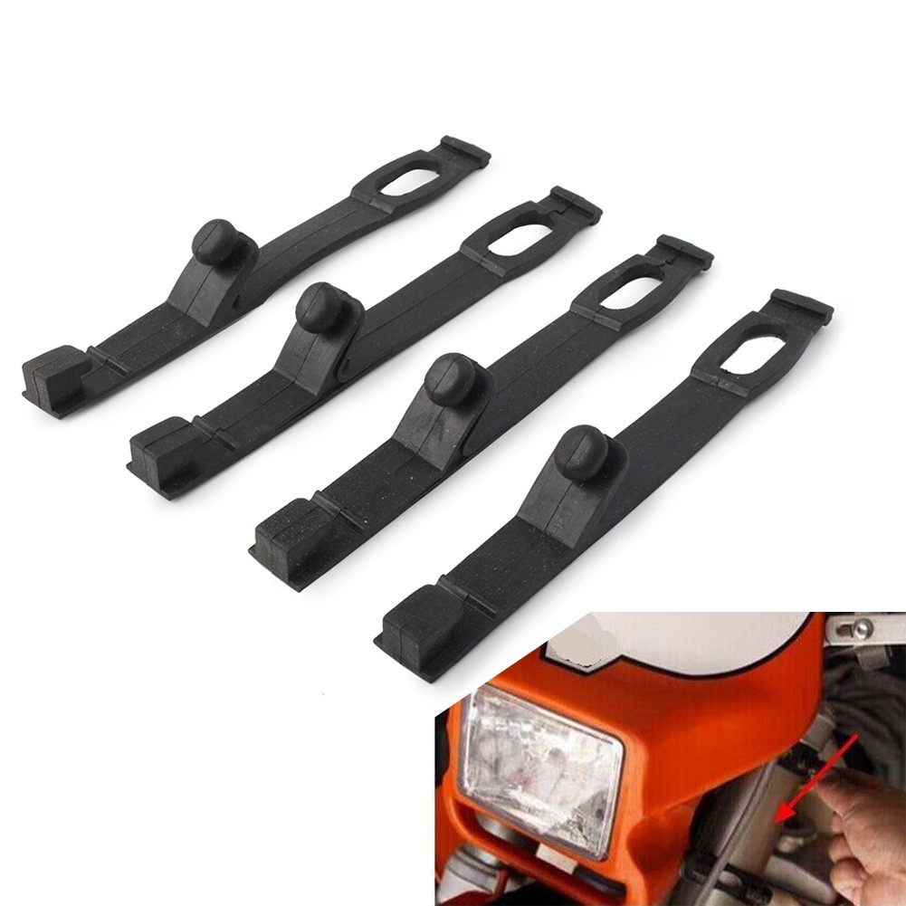 4X Headlight Rubber Straps For Dirt Bike Motorcycle Headlight Fix Brackets Strap
