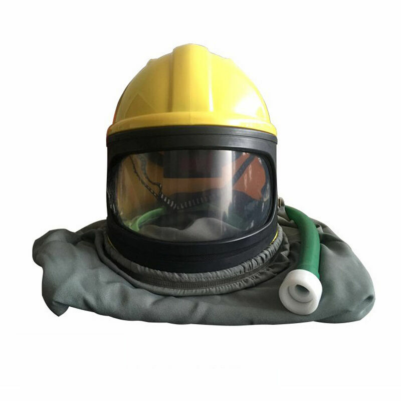 AIR for Sandblasting Safe Sandblast Helmet Blast Hood Protector Cloak Sand Len