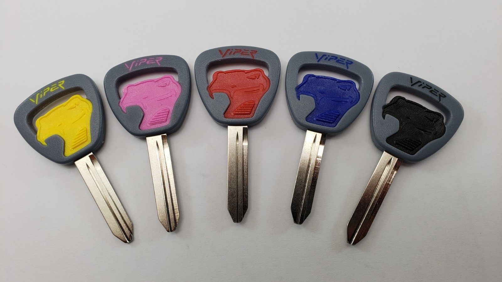 DODGE VIPER FACTORY KEY BLANK SNAKE BLANKS - SNEAKY PETE - RED BLUE BLACK YELLOW