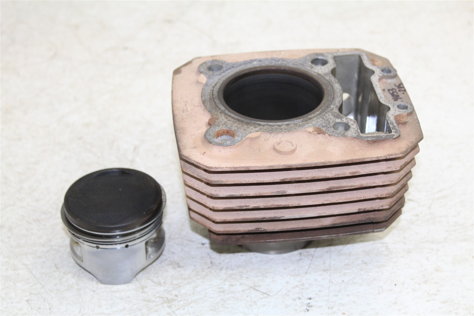 1998 Kawasaki Bayou 220 Engine Cylinder Jug w/ Piston 24053