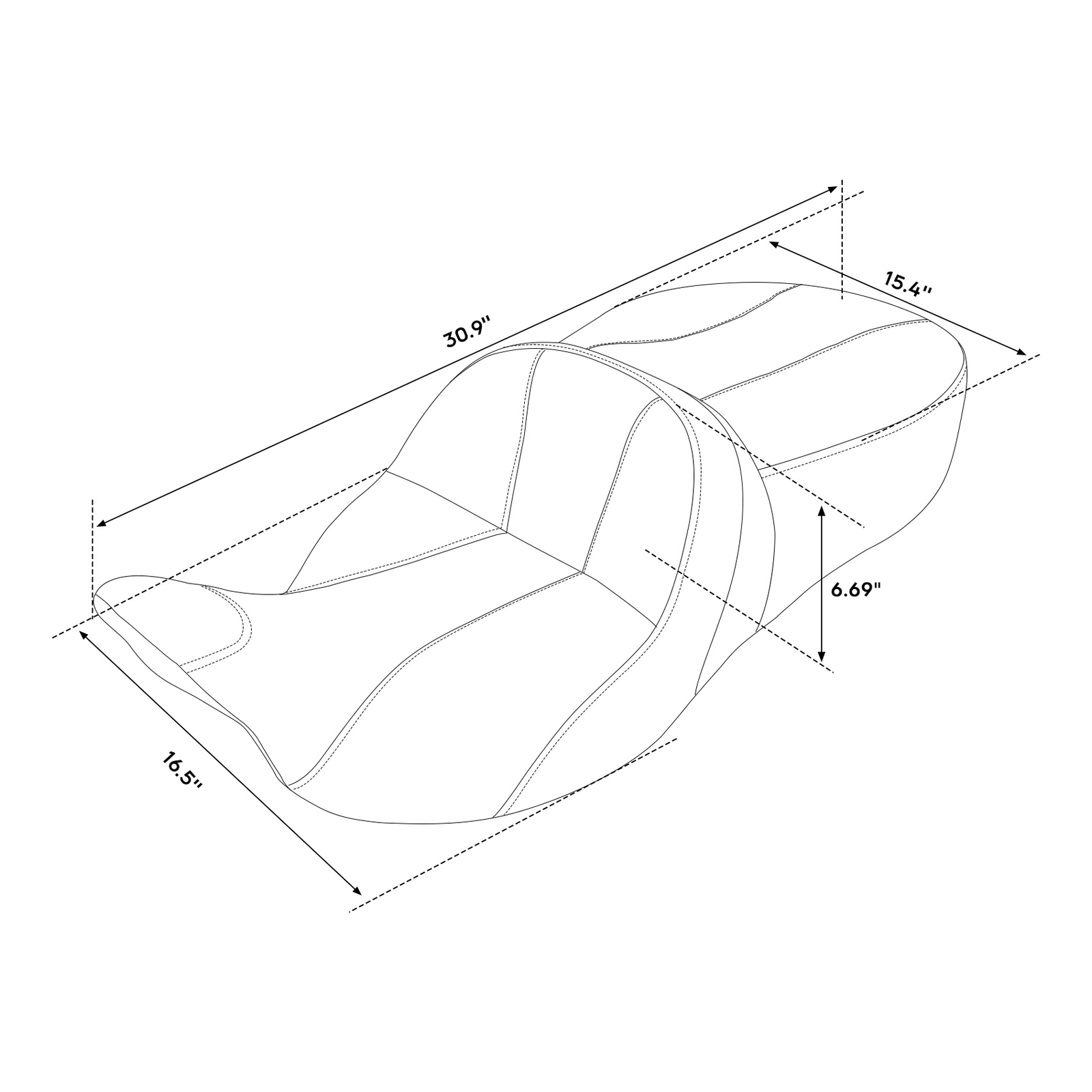 Rider and Passenger Seat For Harley Touring Street Electra Glide Road King 09-23