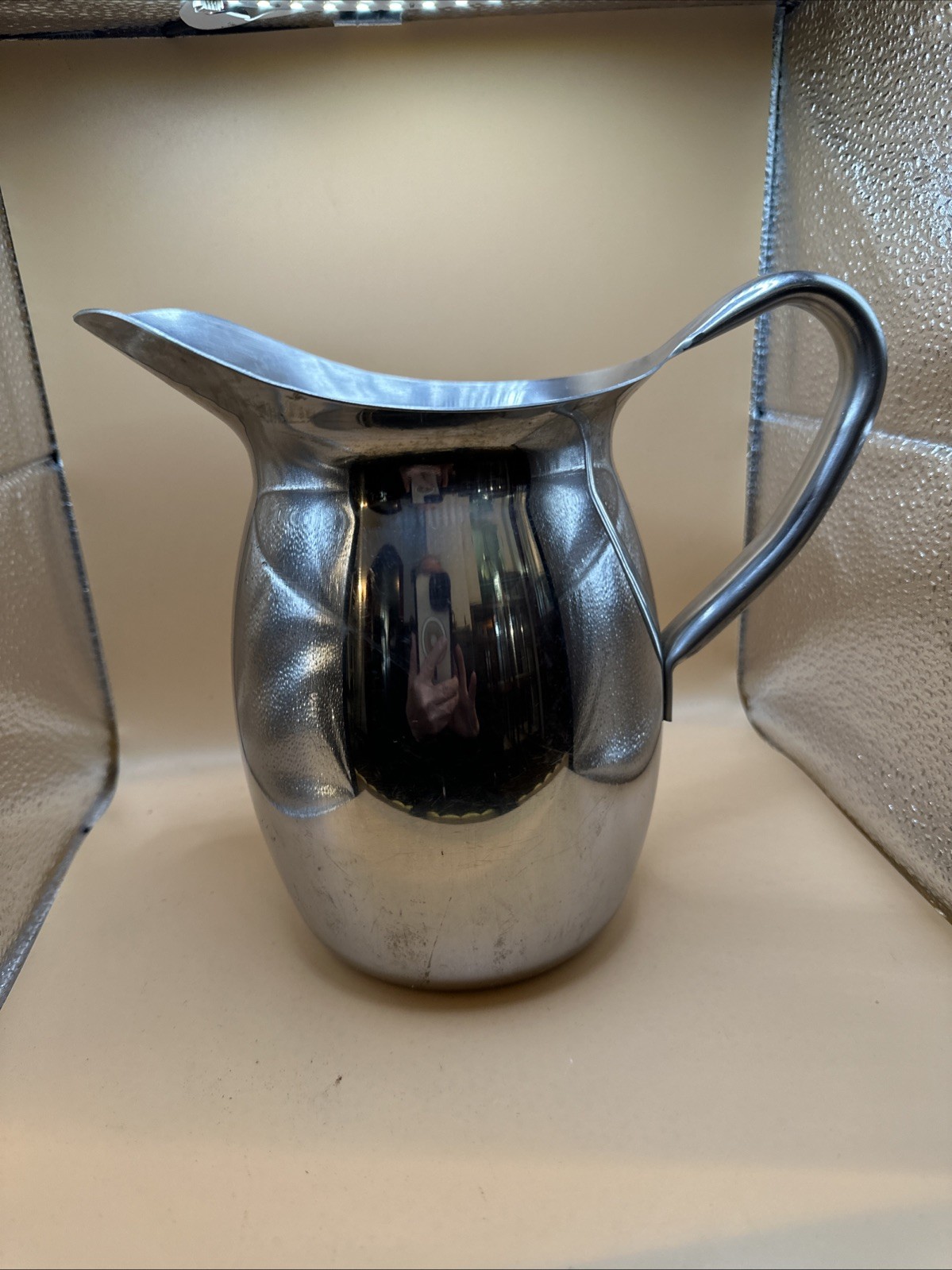 Stainless Steel Water Pitcher US 8” Tall