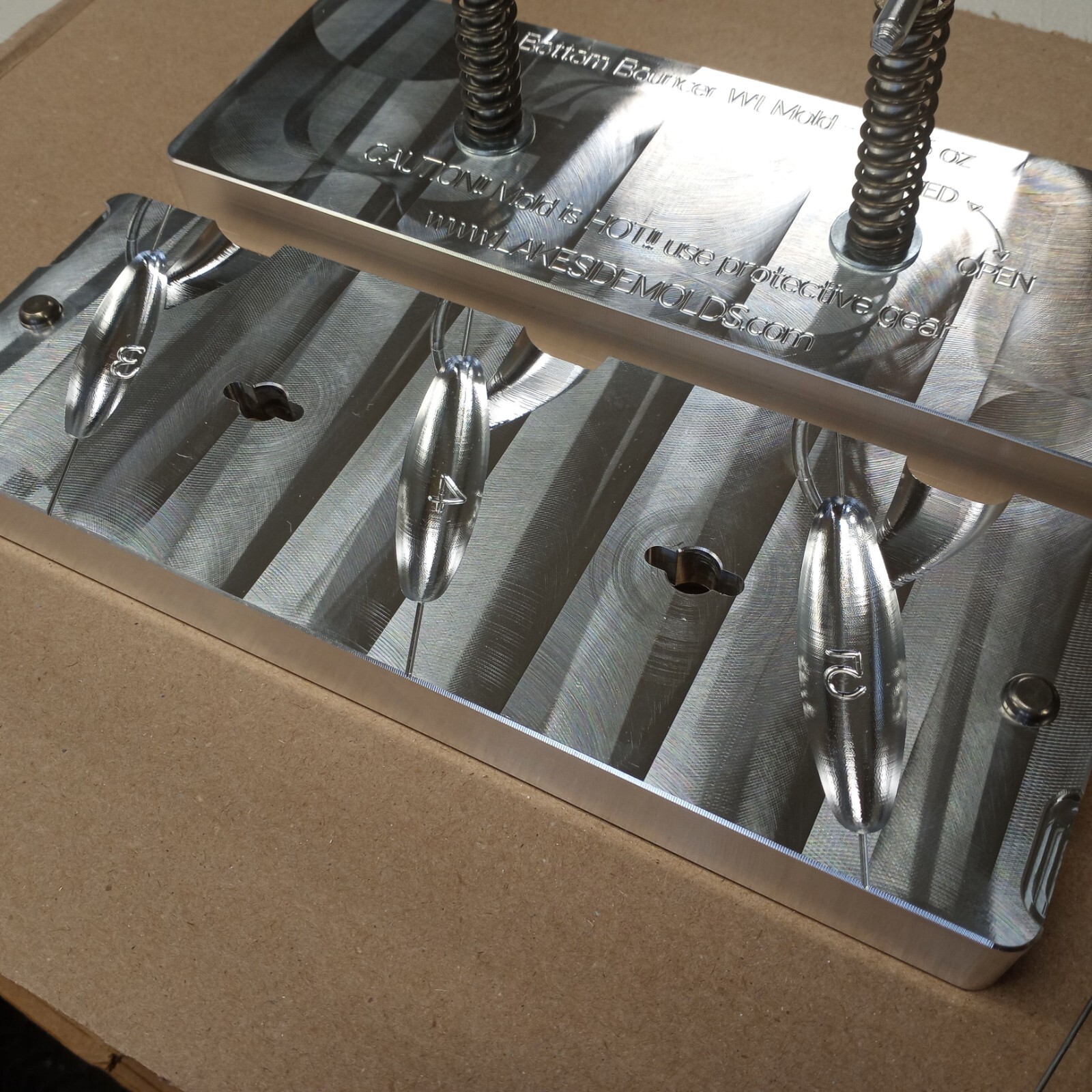 Bottom Bouncer Weight Mold - 3 oz, 4 oz, 5 oz.