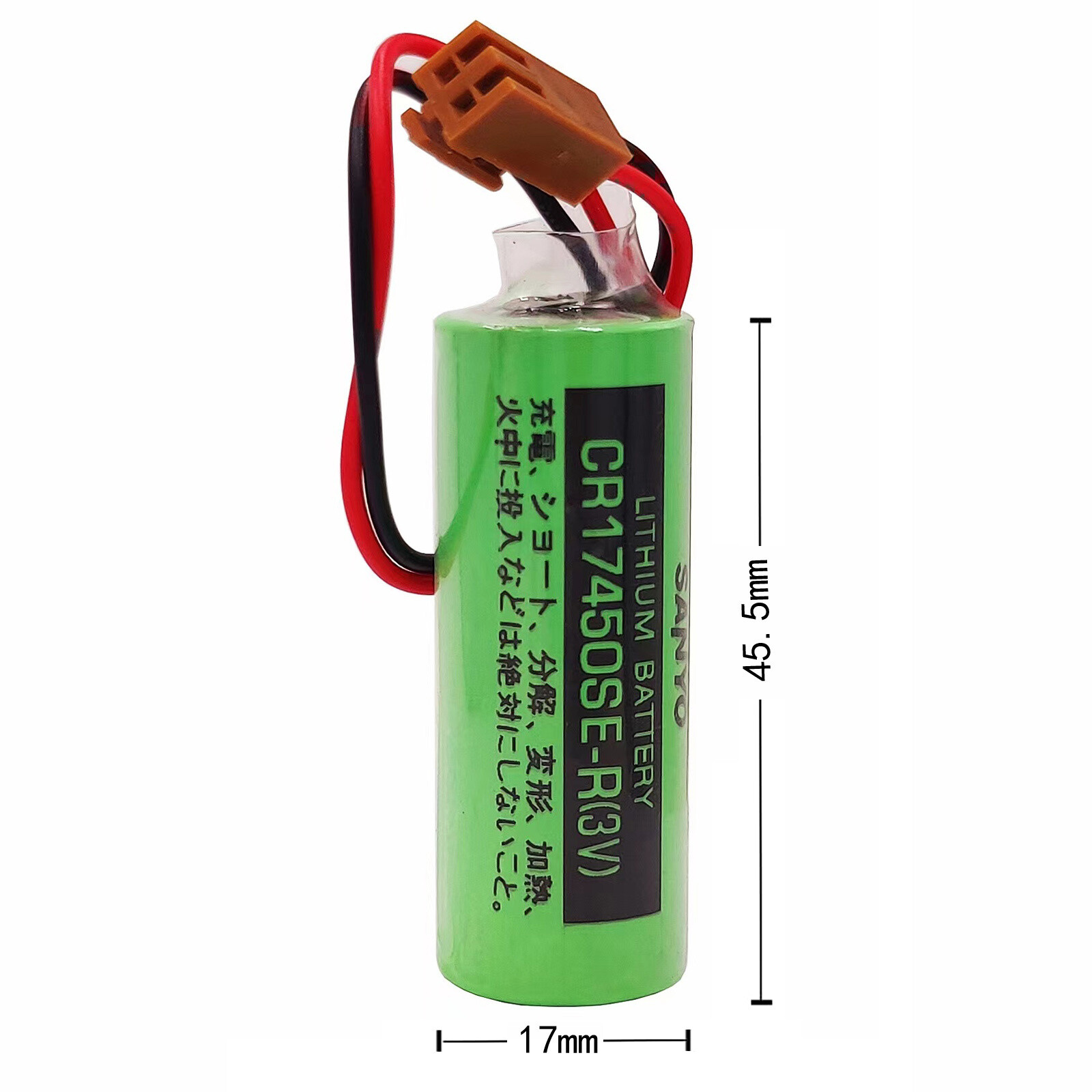 10 x 3V CR17450SE-R / A98L-0031-0012 2500mah PLC Battery For FANUC w/ Brown Plug