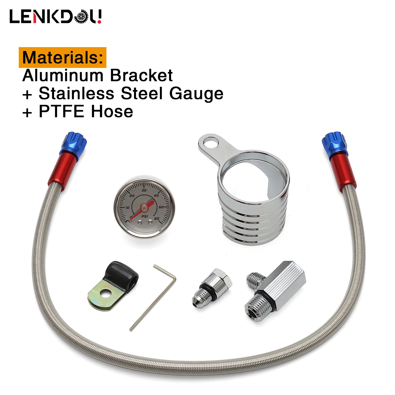 Chrome Oil Pressure Gauge Kit For Harley Twin Cam Touring Road King Softail Dyna