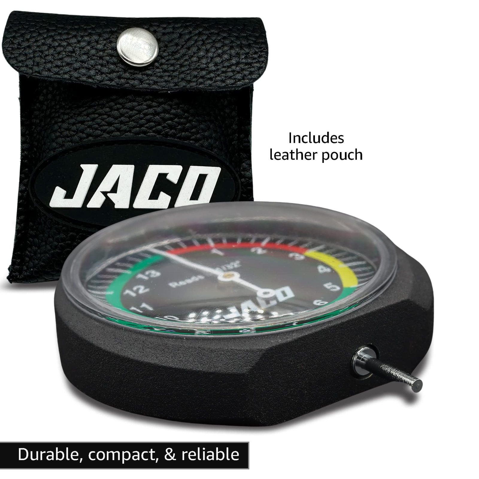 JACO TreadPro Tire Tread Depth Gauge, Dial Type (Reads in 1/32")